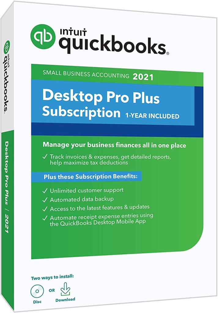*Amazon Cyber Monday Deal* QuickBooks Desktop Pro Plus 2021 for Small
