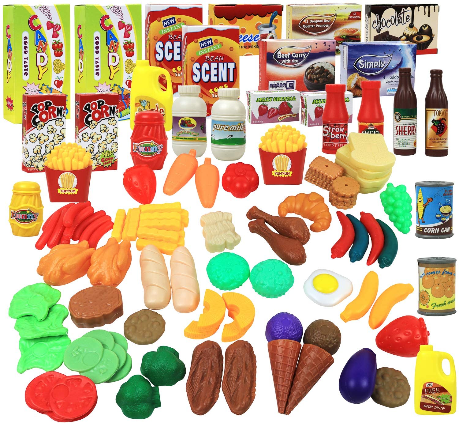 Click N Play Pretend Play Food Set 120 Pc For Only 810 Was 1799