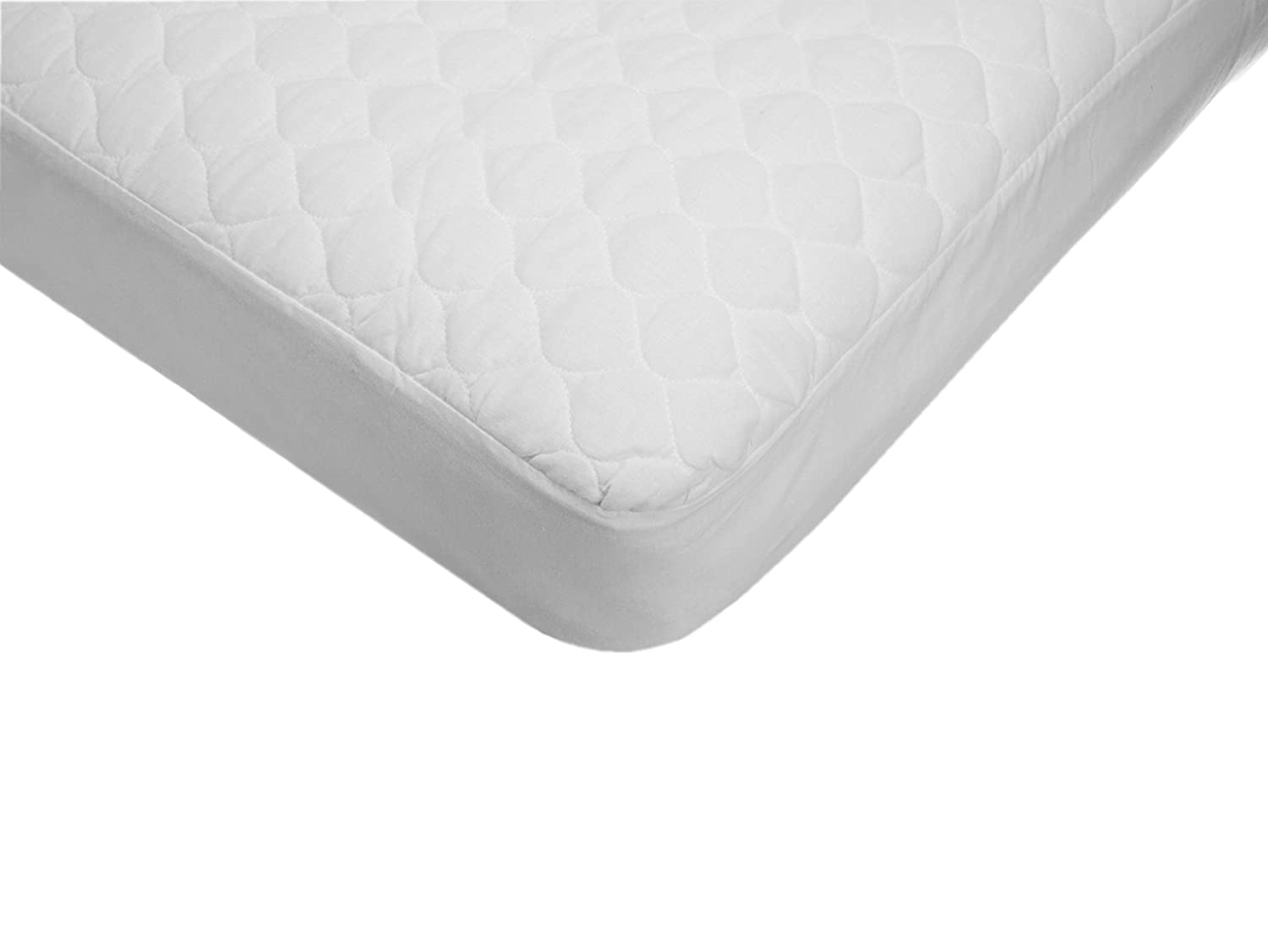 kidiway quilted cotton waterproof crib mattress cover white
