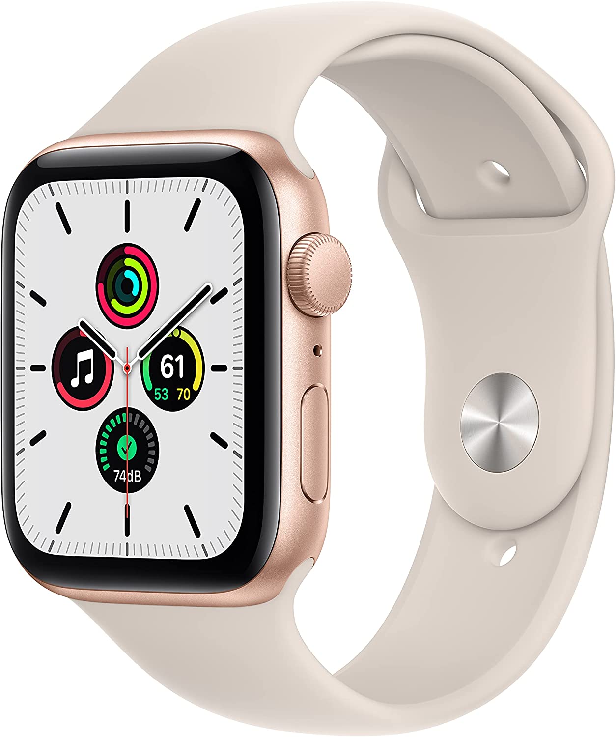 Apple Watch SE (GPS, 44mm) – Gold Aluminum Case with Starlight Sport Band for ONLY $249 Shipped (Was $309)!!!